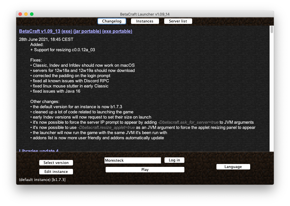 minecraft beta launcher